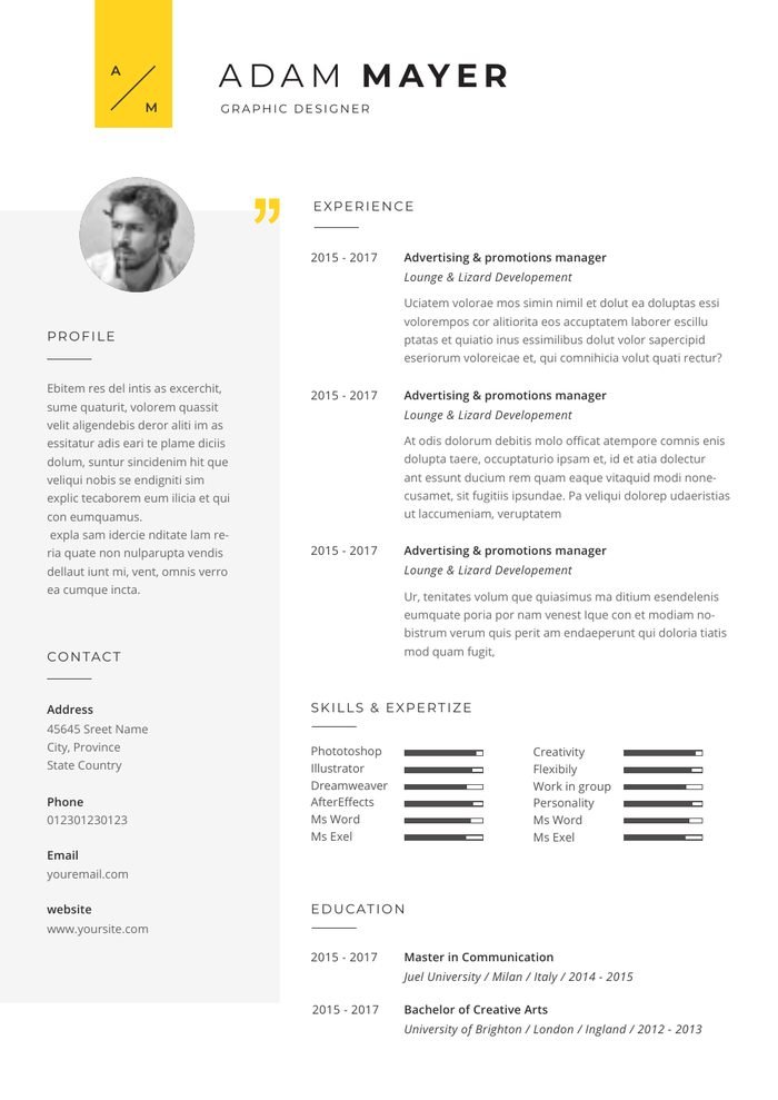 CV Template 3